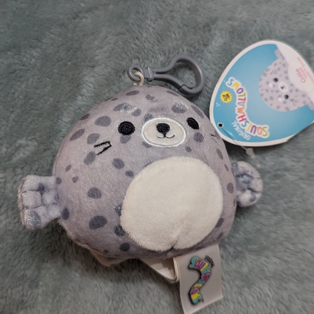 Oddie Squishmallow Seal Clip